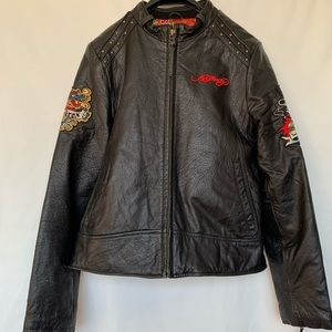 Ed Hardy Leather jacket